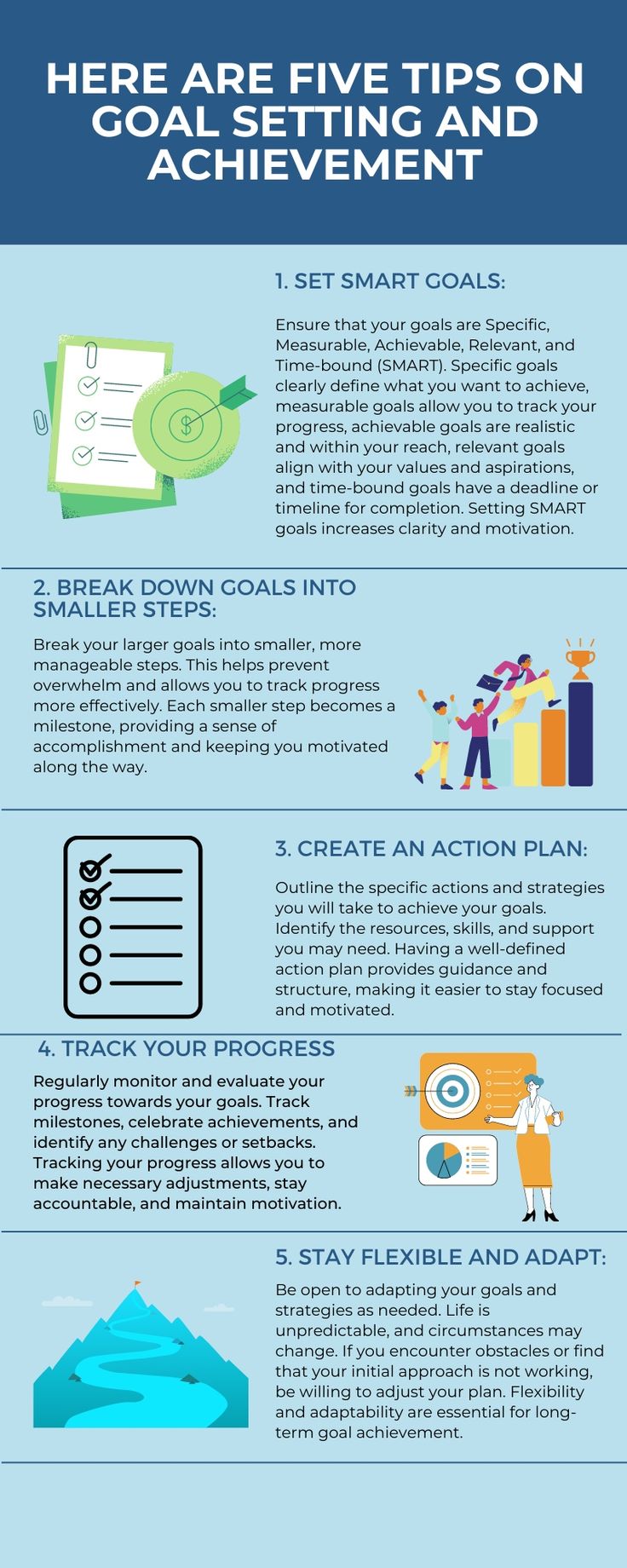 Five Tips for Goal Setting and Achievement