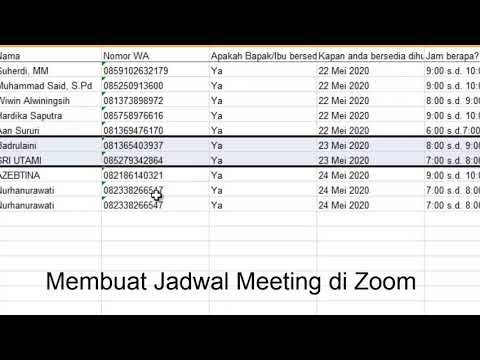 Tutorial Cara Membuat Jadwal Meeting di Zoom - YouTube